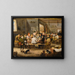 Tavern Scene - Johann Baptist Pflug — framed artwork on a wall
