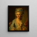 Portrait Painting of Élisabeth Collineau-Pelletreau - Johann Julius Heinsius — framed artwork on a wall