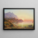 View of the Italian coast probably Capri - Johann Rudolf Buhlmann — framed artwork on a wall