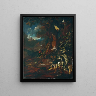 Johann Adalbert Angermayer - Landschaft mit Reptilien und Insekten.webp