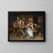 Joyful Crowd - Johann Adalbert Heine — framed artwork on a wall