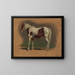 Study of a Horse - Johann Adam Klein — framed artwork on a wall