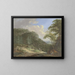 Mountain Landscape Painting - Johann Albrecht Friedrich Rauscher — framed artwork on a wall