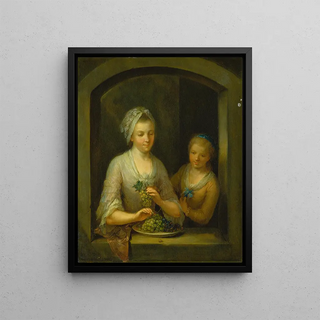 Johann Andreas Herrlein - A Woman and a Girl at a Window.webp
