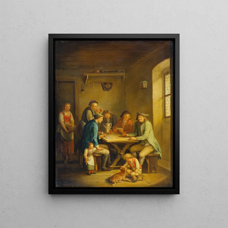 Johann Andreas Herrlein - Peasants Playing Cards.webp