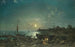 Coastal scene by moonlight - Johann Anton Castell — artwork view
