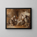 The Holy Family with Saint John the Baptist, Saint Elizabeth, and Saint Zechariah - Johann Anton de Peters — framed artwork on a wall