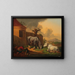 Horses - Johann Baptist Dallinger von Dalling — framed artwork on a wall