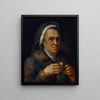 Johann Baptist Hchle - Alte Frau mit einem Dukaten.webp