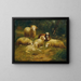 Sheep - Johann Baptist Hofner — framed artwork on a wall