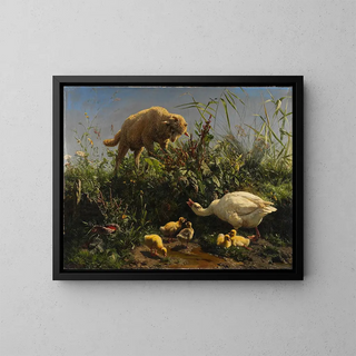 The Peacemaker - Johann Baptist Hofner — framed artwork on a wall