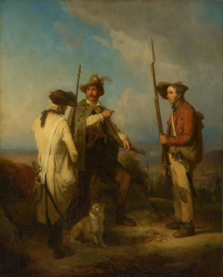 Johann Baptist Kirner - A Baden irregular with his two orderlies.webp