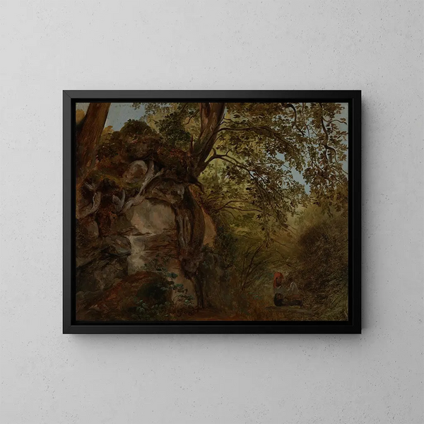 Study of the Tree - Johann Baptist Kirner — framed artwork on a wall