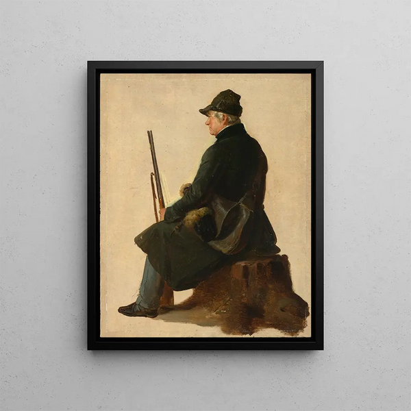 Study of Colonel Mayer - Johann Baptist Kirner — framed artwork on a wall