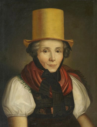 Johann Baptist Laule - Portrait of Maria Kreuzer ne Laule in Traditional Dress.webp