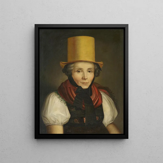 Johann Baptist Laule - Portrait of Maria Kreuzer ne Laule in Traditional Dress.webp