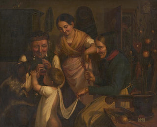 The Feast of Saint Nicholas in the Black Forest - Johann Baptist Laule — artwork view