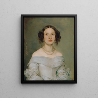 Johann Baptist Reiter - Dame in hellblauem Kleid.webp