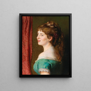 Johann Baptist Reiter - The Artists Second Wife Anna Josefa Theresia Brajer.webp