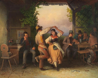 Couple dansant - Johann Baptist Wengler — artwork view