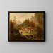 Mountain Landscape Painting - Johann Baptist Zeller — framed artwork on a wall