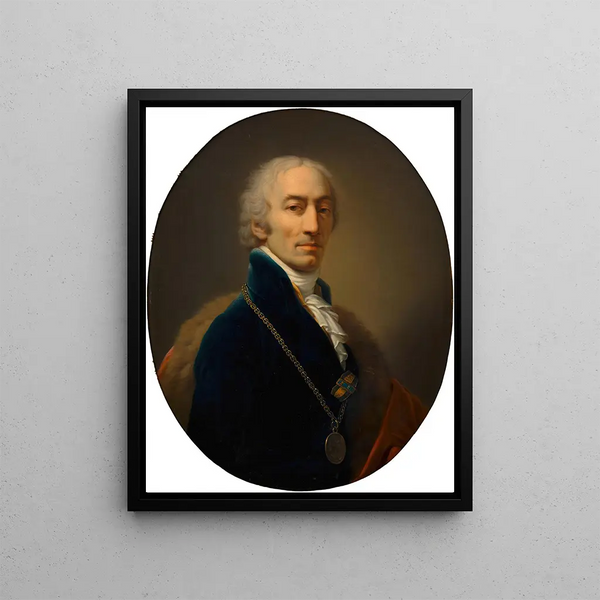 Michael Mayer, court register administrator - Johann Baptist von Lampi the Elder — framed artwork on a wall