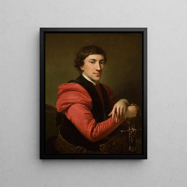 Portrait of Paweł Grabowski 1759-1794 - Johann Baptist von Lampi the Elder — framed artwork on a wall