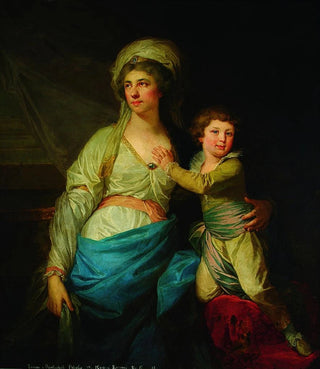 Johann Baptist von Lampi the Elder - Portrait of Teresa Potocka ne Ossoliska with uncle Alfred.webp