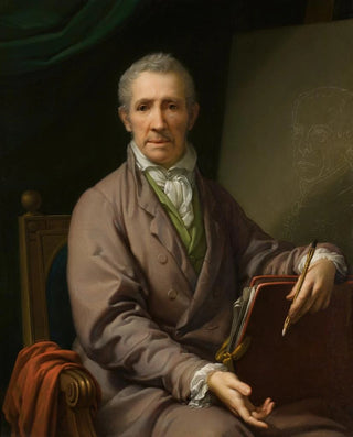 Johann Baptist von Lampi the Elder - Selbstbildnis an der Staffelei.webp