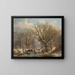 Winter landscape painting - Johann Bernhard Klombeck — framed artwork on a wall