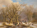 Winter Time Painting - Johann Bernhard Klombeck — artwork view