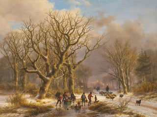 Winter Time Painting - Johann Bernhard Klombeck — artwork view