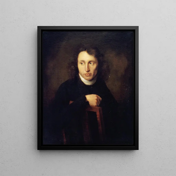 Self-portrait - Johann Bernhard Scheffer — framed artwork on a wall
