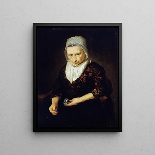 Johann Bernhard Scheffer - Vieille femme prisant.webp
