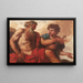 Mercury and Jupiter - Johann Carl Loth — framed artwork on a wall