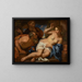 Suzanne et les vieillards - Johann Carl Loth — framed artwork on a wall