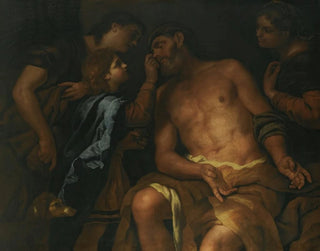 The Healing of Tobit's Blindness - Johann Carl Loth — artwork view