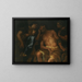 The Healing of Tobit's Blindness - Johann Carl Loth — framed artwork on a wall