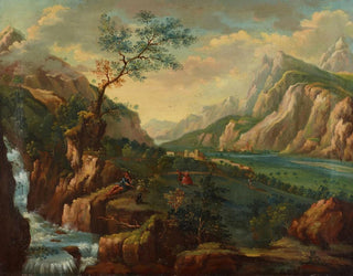 a beautiful landscape in the Sargans region - Johann Caspar Ulinger — artwork view