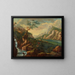 a beautiful landscape in the Sargans region - Johann Caspar Ulinger — framed artwork on a wall