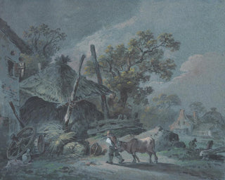 a Farm with a hayloft - Johann Christian Brand — artwork view