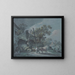 a Farm with a hayloft - Johann Christian Brand — framed artwork on a wall
