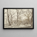 Path in the Forest at Rosenthal in Winter - Johann Christian Reinhart — framed artwork on a wall