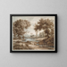 Heroic Landscape Painting - Johann Christian Reinhart — framed artwork on a wall