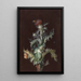 Chardon with insects - Johann Christoph Dietzsch — framed artwork on a wall