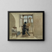 The painter Johann Adam Klein at his easel in his studio at the Palais Chotek in Vienna - Johann Christoph Erhard — framed artwork on a wall