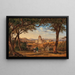 Rome, view of St. Peter's Basilica - Johann Christoph Gubig — framed artwork on a wall