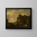 Romantic landscape painting with a shepherd - Johann Christoph von Bemmel — framed artwork on a wall