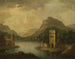 Romantic landscape painting with architecture - Johann Christoph von Bemmel — artwork view