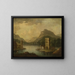 Romantic landscape painting with architecture - Johann Christoph von Bemmel — framed artwork on a wall